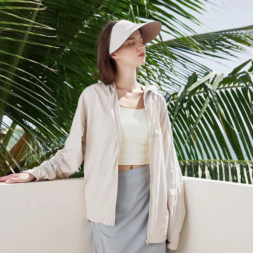 Sun Visors for Women Wide Brim Summer UV Protection Foldable Sun Hat UPF 50  Beach Cap SNH5M133T