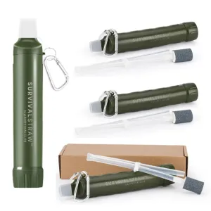 SurvivalStraw™️ Portable Water Filter x4 Bundle