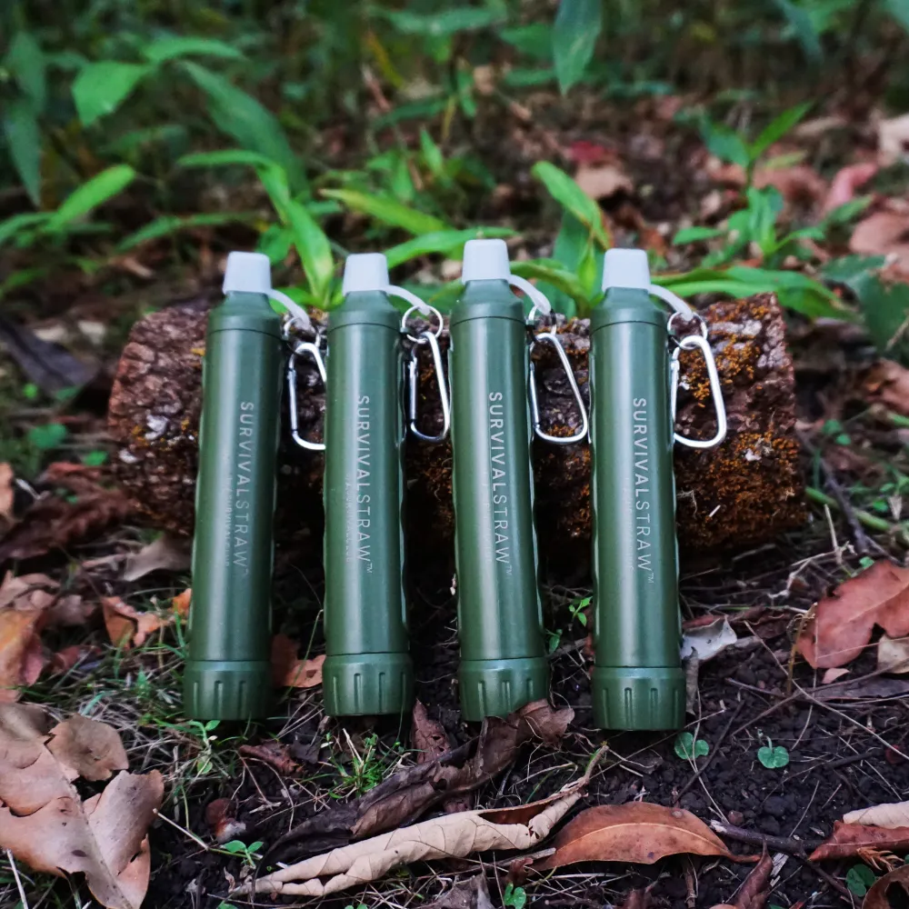 SurvivalStraw™️ Portable Water Filter x4 Bundle