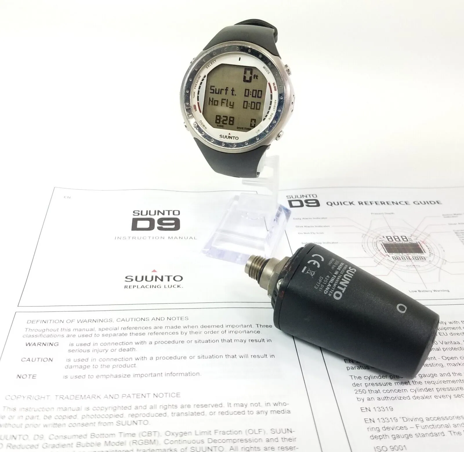 SUUNTO D9 Titanium SCUBA DIVE COMPUTER   Transmitter WRIST WATCH Wireless Nitrox