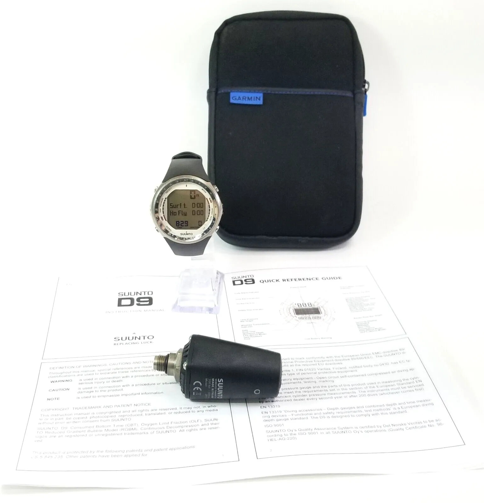 SUUNTO D9 Titanium SCUBA DIVE COMPUTER   Transmitter WRIST WATCH Wireless Nitrox