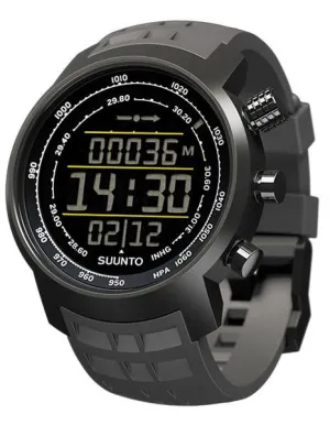 Suunto Elementum Terra Stealth - Rubber Strap - Altimeter - Barometer - Compass