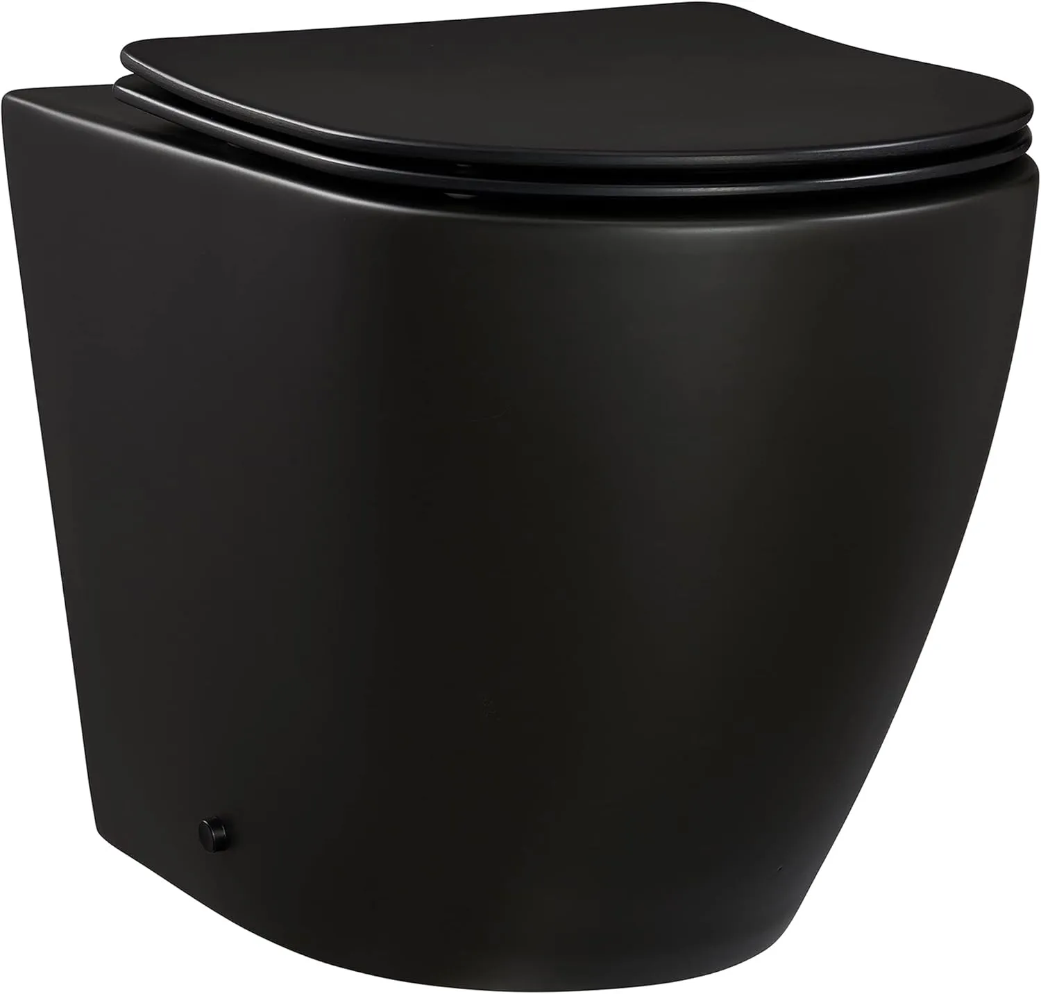 Swiss Madison Well Made Forever SM-WT514MB, St. Tropez Back to Wall Concealed Tank Toilet Bowl in Matte Black