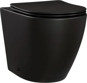 Swiss Madison Well Made Forever SM-WT514MB, St. Tropez Back to Wall Concealed Tank Toilet Bowl in Matte Black