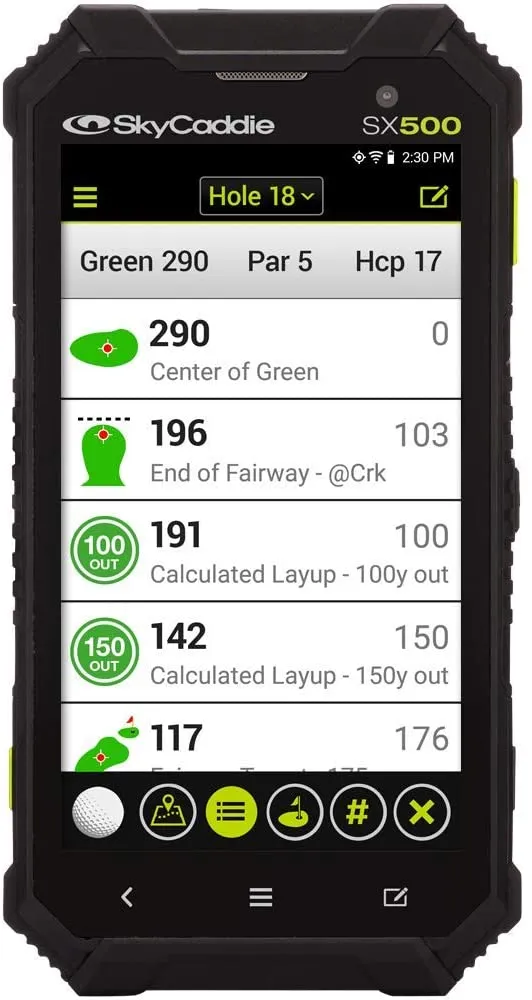 SX500, Handheld Golf GPS