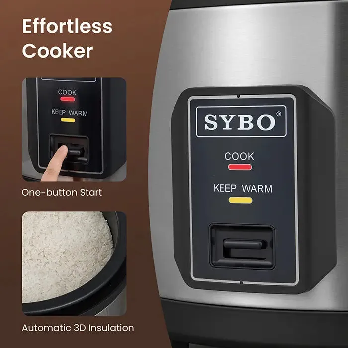 SYBO Commercial Grade Rice Cooker 60 Cup, 15 L