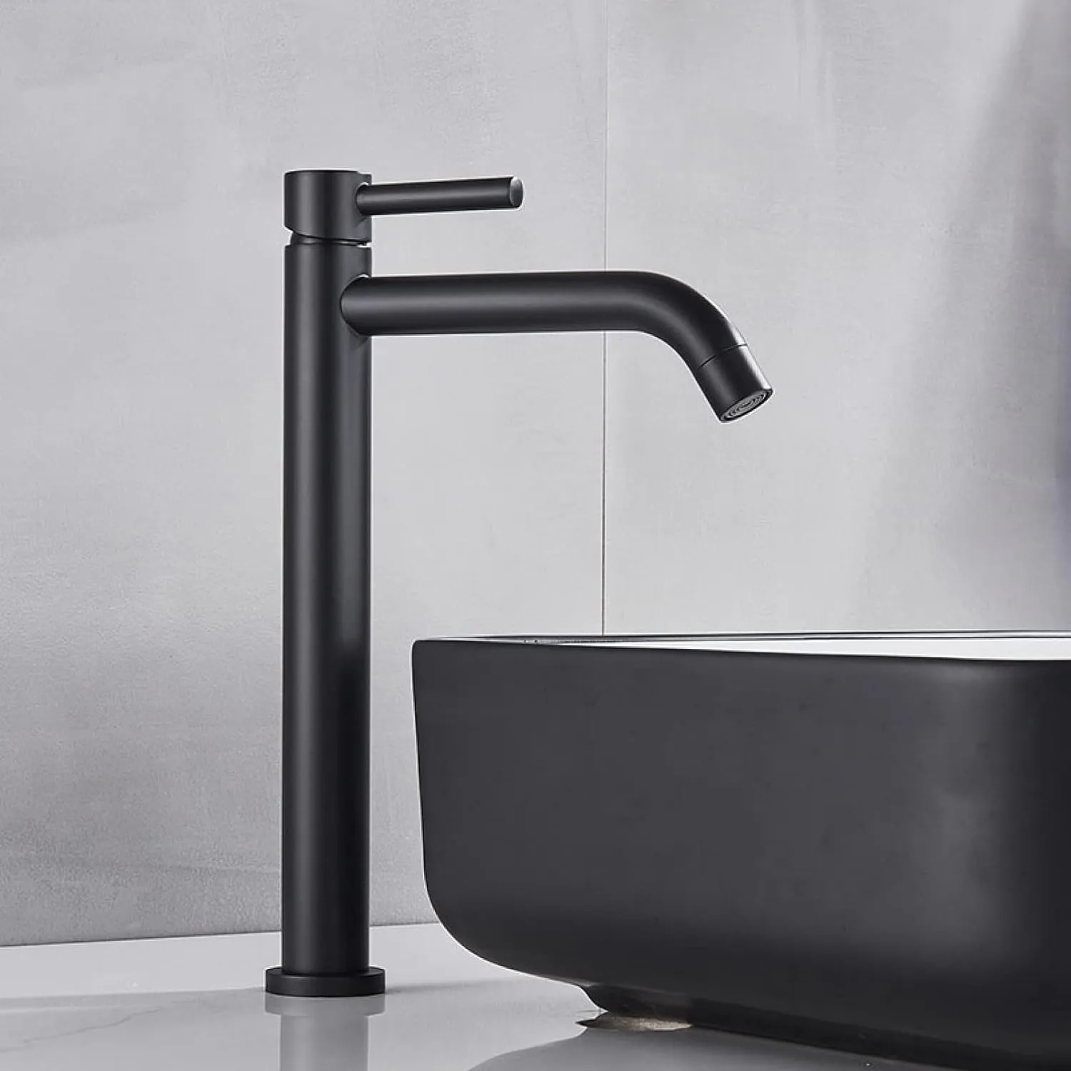 Tall Bath Sink Faucet Bathroom Hot and Cold Basin Water Mixer Tap Bathroom Single Sink Faucet