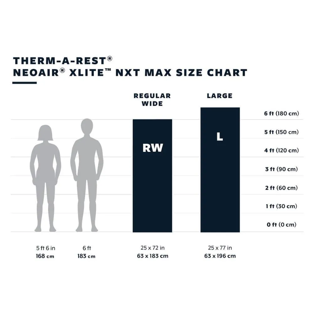 Thermarest NeoAir XLite NXT MAX Sleeping Pad - Large (Solar Flare)