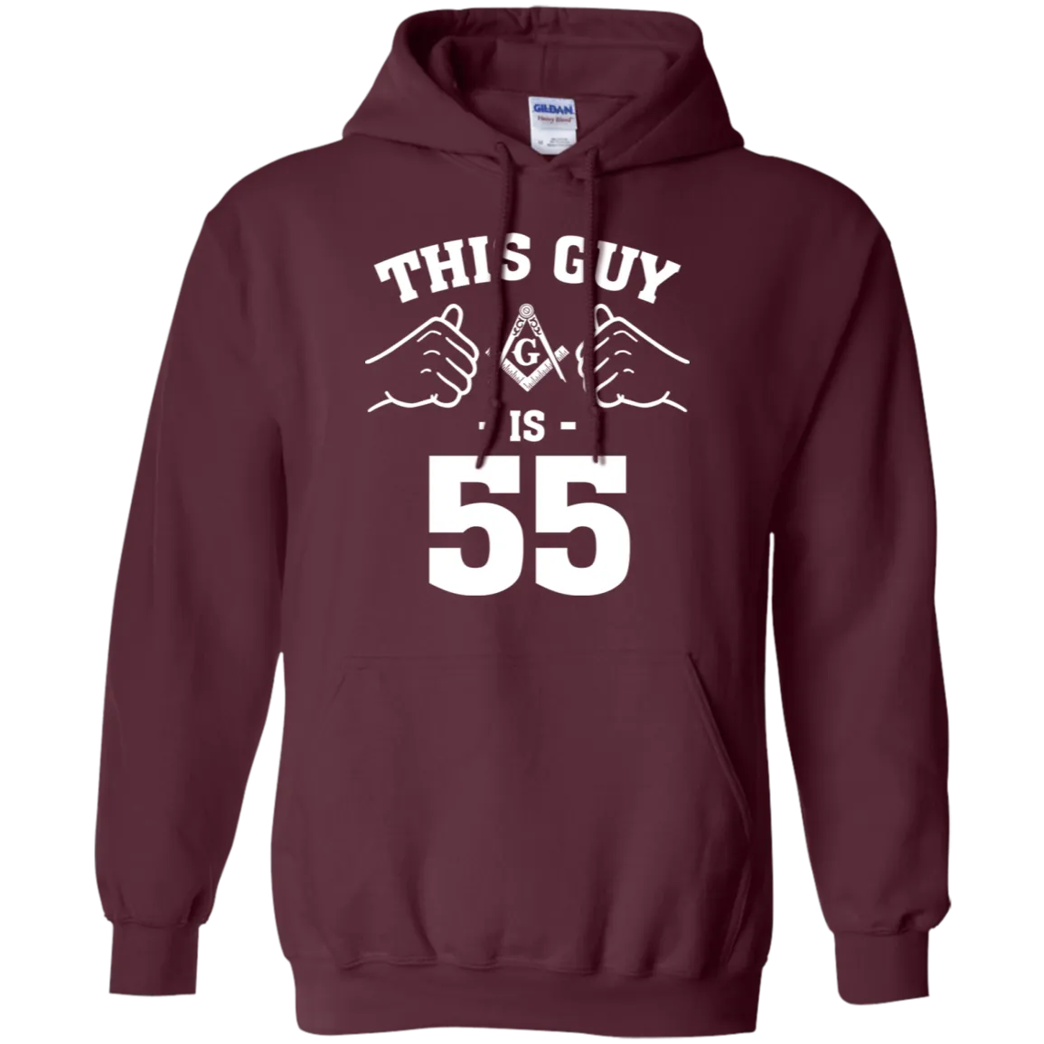 This Mason Guy is 55 Years Old Freemason Square & Compass