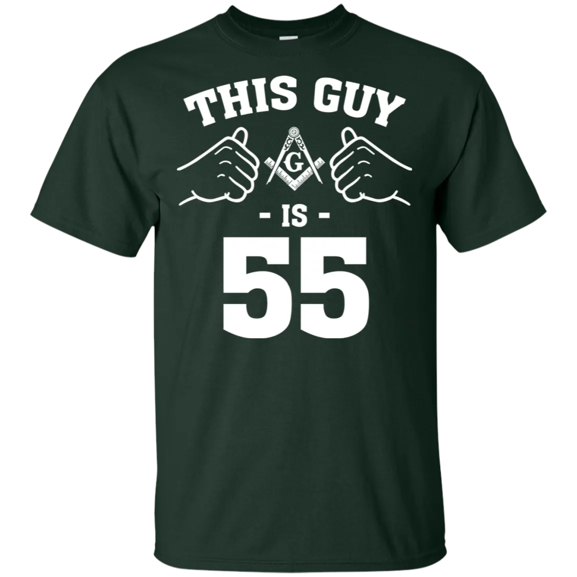 This Mason Guy is 55 Years Old Freemason Square & Compass