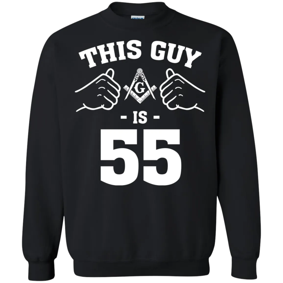 This Mason Guy is 55 Years Old Freemason Square & Compass