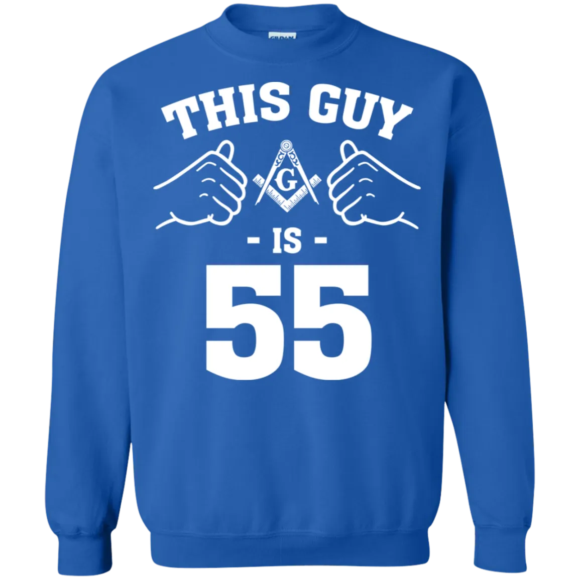 This Mason Guy is 55 Years Old Freemason Square & Compass