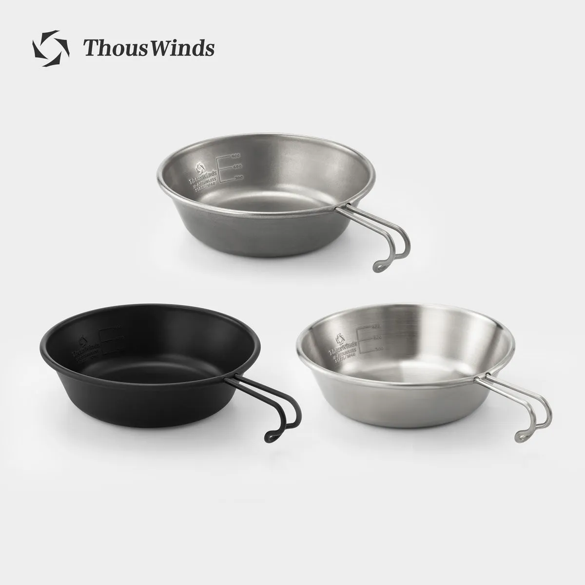 Thous Winds 1.3L Stainless Steel Sierra Bowl - Black