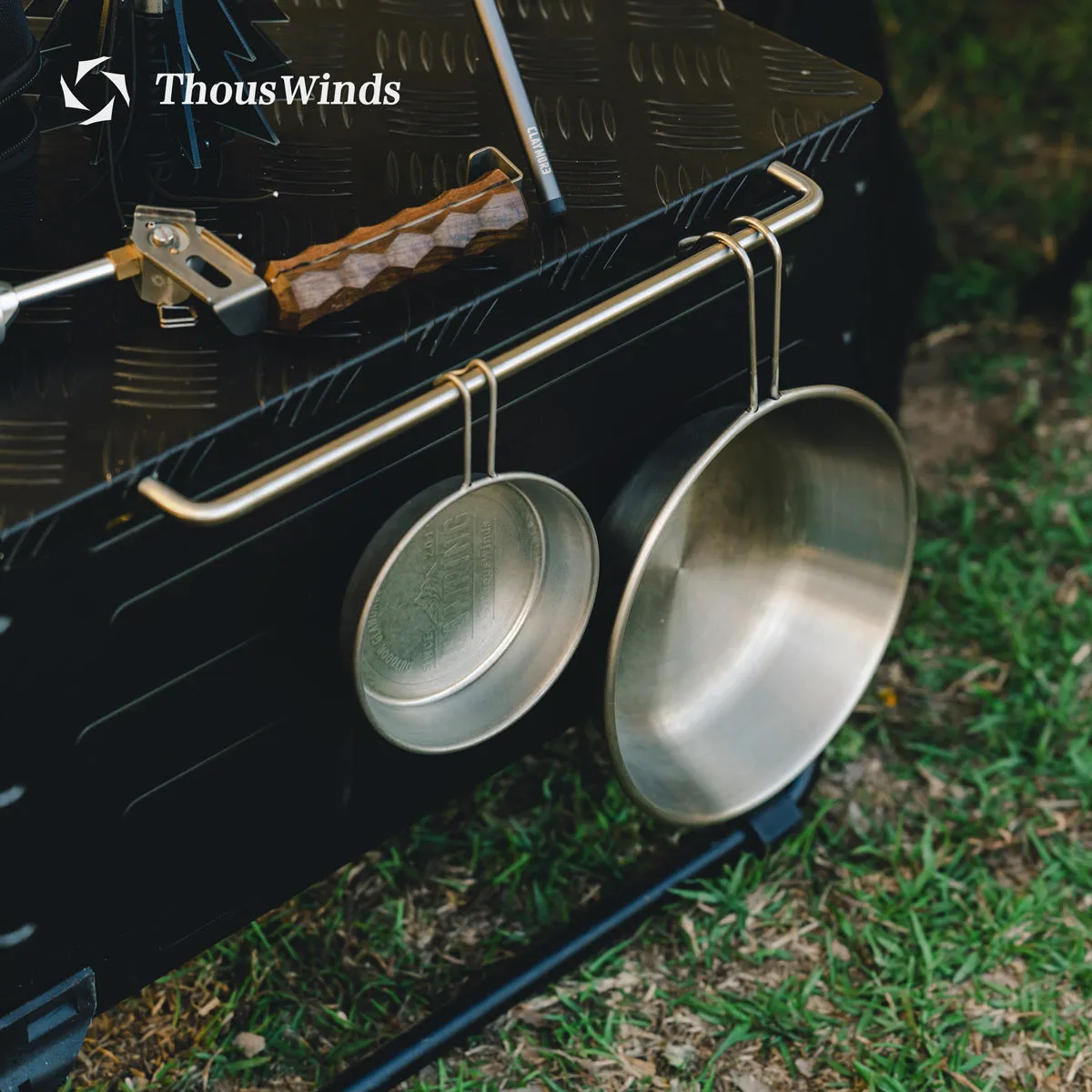 Thous Winds 1.3L Stainless Steel Sierra Bowl - Black