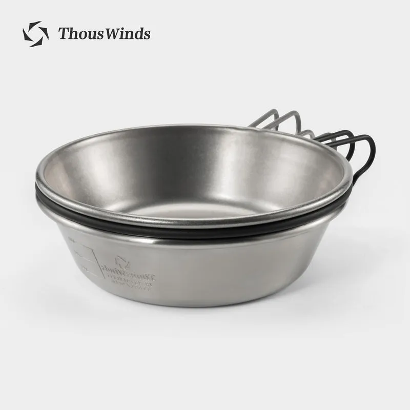 Thous Winds 1.3L Stainless Steel Sierra Bowl - Black