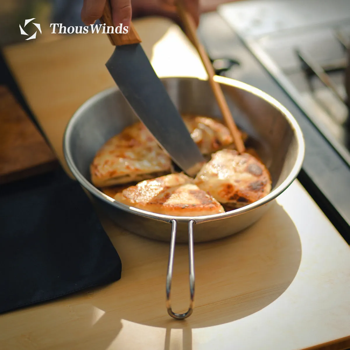 Thous Winds 1.3L Stainless Steel Sierra Bowl - Black