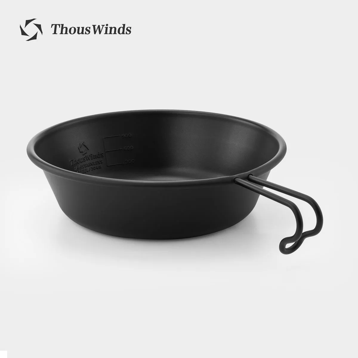 Thous Winds 1.3L Stainless Steel Sierra Bowl - Black
