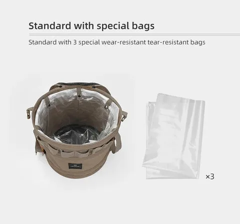 Thous Winds Multifunction Spring Bucket Bag - Khaki