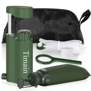 Timain Portable Water Filter Pump - Pure Water Anywhere