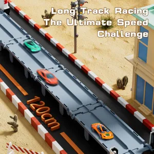 Toddler Truck Toys for 3-8 Years Old Boys, Foldable 2 Layer Carrier Truck Transport Car Toys with 6 Metal Race Car with Light & Sounds, Toddler Car Toy Set Gifts for Boys Girls Brand