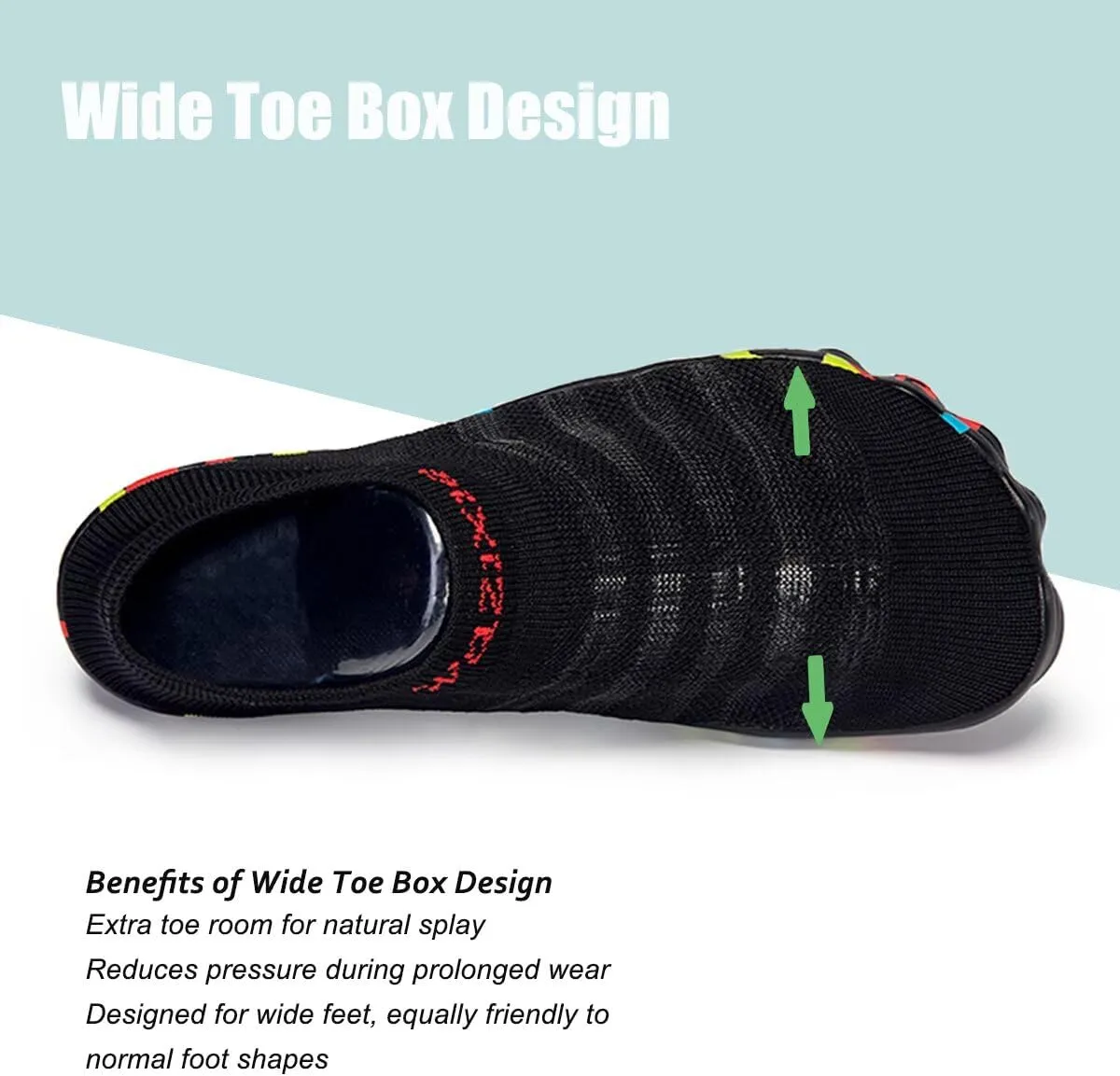 TOLLN Quick-Dry Barefoot Water Shoes for Men, Women & Youth – Versatile Aqua Socks for Beach, Pool, Kayaking, Hiking, Surfing, Yoga & Outdoor Sports