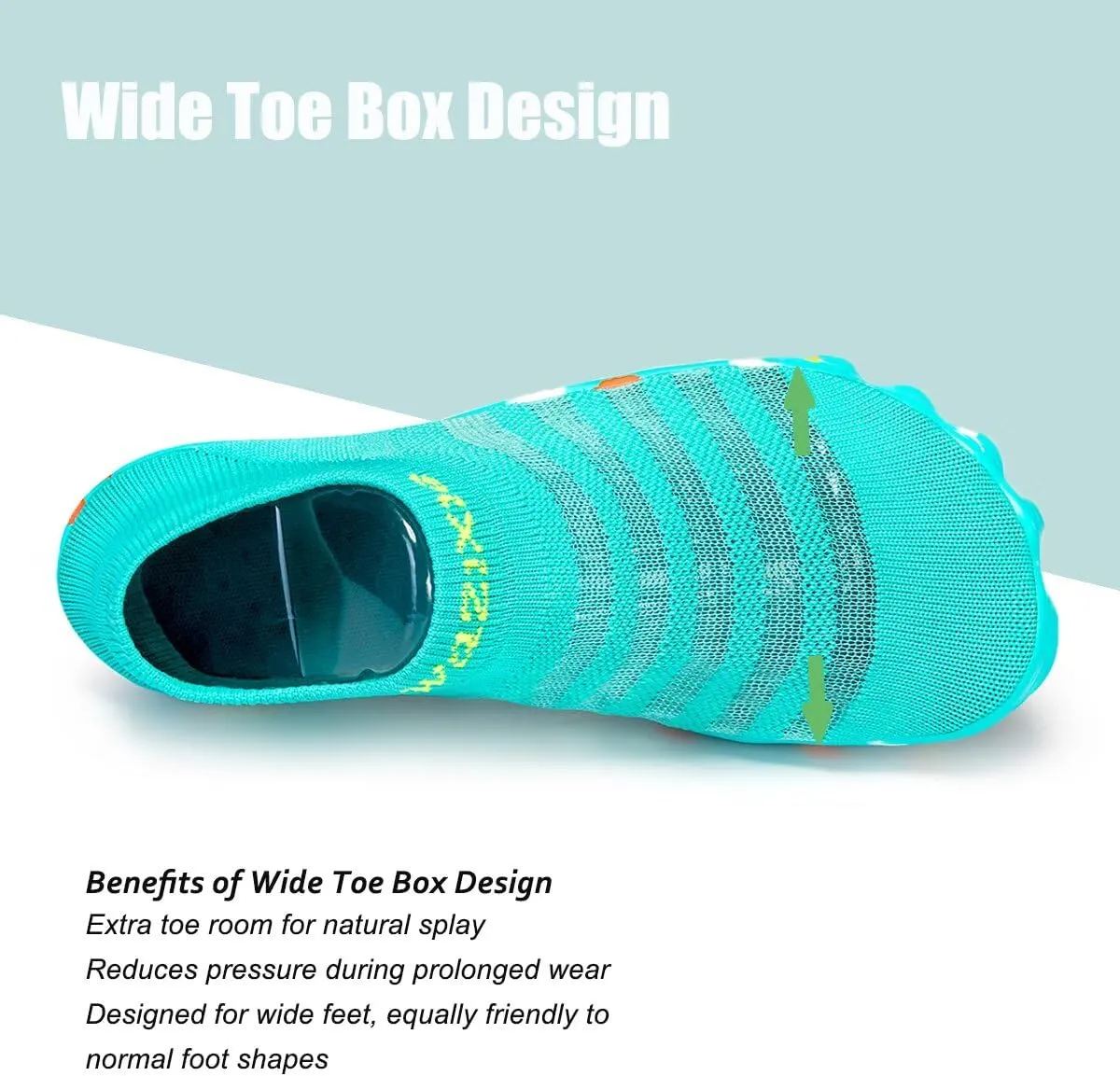TOLLN Quick-Dry Barefoot Water Shoes for Men, Women & Youth – Versatile Aqua Socks for Beach, Pool, Kayaking, Hiking, Surfing, Yoga & Outdoor Sports