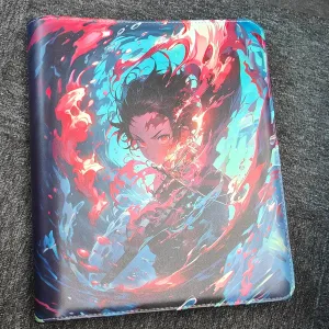 Toploader Binder, Holds 288 Toploaders, 9-Pocket Ringless Side-Loading Waterproof Storage for Demon Slayer, One Piece, MTG Cards