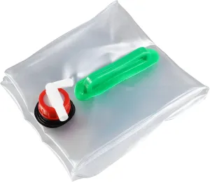 Totority 2pcs Water Carrier Bag Camping Water Container Portable Transparent Food-grade Material Easy to Clean for Emergencies and Outdoor Activities