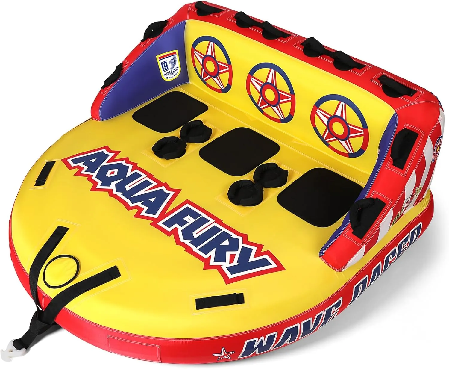 Towable Tubes for Boating, Boat Tube for Tubing, Towables Boats Inflable Tube, Towable Rider Deck with Full Nylon Cover for Water Sports
