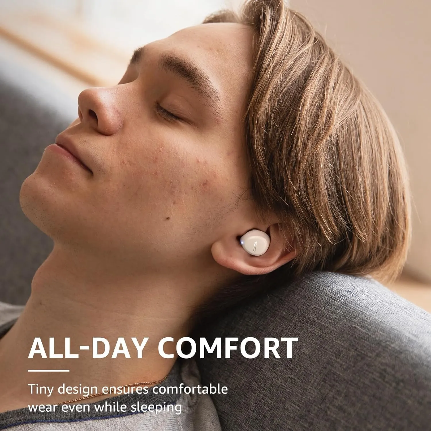 TOZO A1 Wireless Earbuds Bluetooth 5.3 Light Weight in Ear IPX5 Waterproof Headphones 2 Mic for AI Calls, Immersive Premium Sound Bass Headset with Charging Case, 32 Presets EQ Customization via App