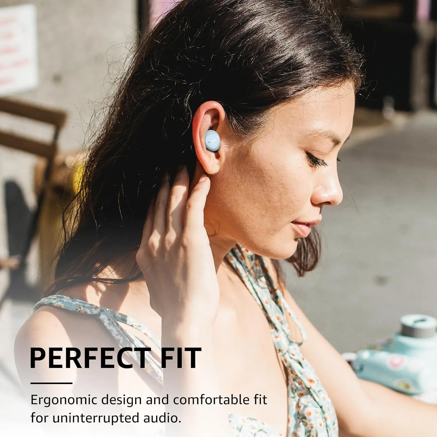 TOZO A1 Wireless Earbuds Bluetooth 5.3 Light Weight in Ear IPX5 Waterproof Headphones 2 Mic for AI Calls, Immersive Premium Sound Bass Headset with Charging Case, 32 Presets EQ Customization via App
