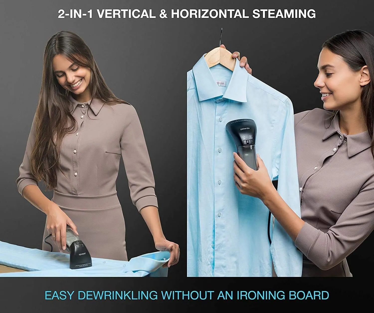 Travel Size Compact Travel Garment Steamer for Clothes to Go and Home Safe for Any Fabrics - Portable Handheld Steamer Powerful Steam Generator Iron for Clothes Best for Travel, 110V