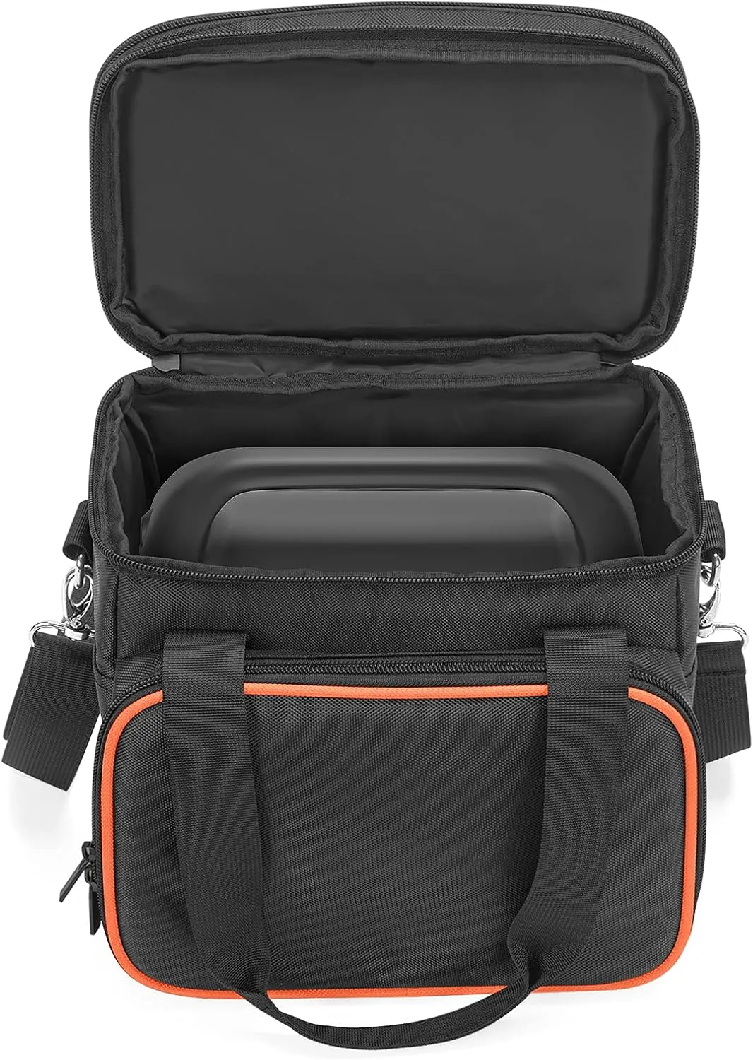 Trunab Double-Layer Carrying Case Compatible with Jackery Portable Power Station Explorer 160/240/300, Battery Case with Water-Resistant Bottom and Upper Compartment for Charging Accessories
