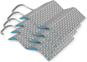 Ultralight Foam Hiking Seat Pad, Foldable Z Sitting Pad for Outdoor Activities Camping Backpacking Stadium Picnic, Blue 4pcs
