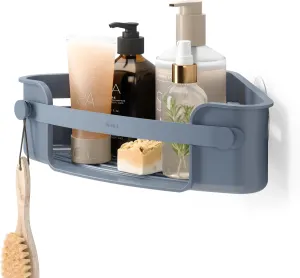 Umbra Flex Adhesive Corner Bin, Slate Blue