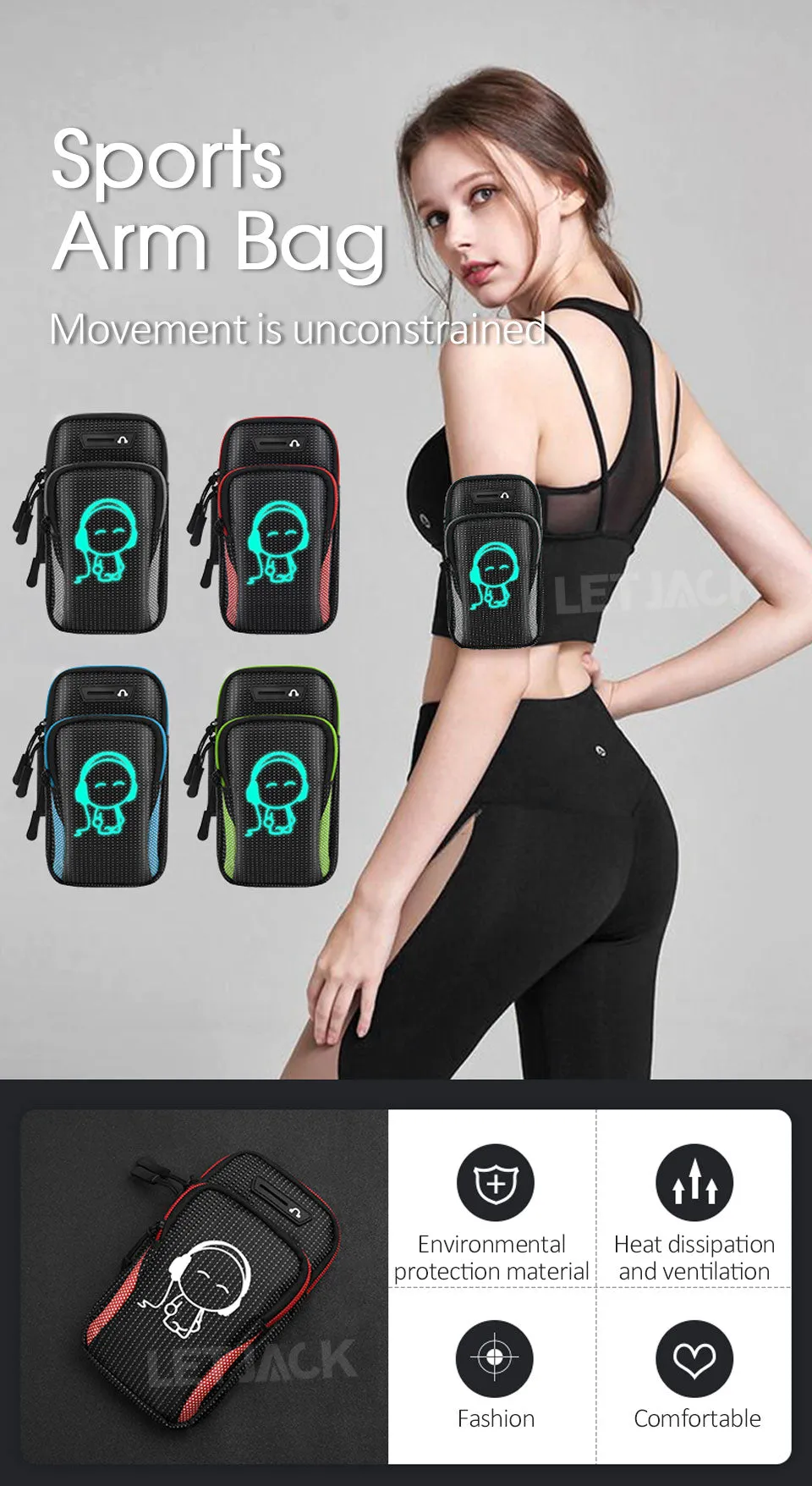 Universal 6.8'' Waterproof Sport Armband