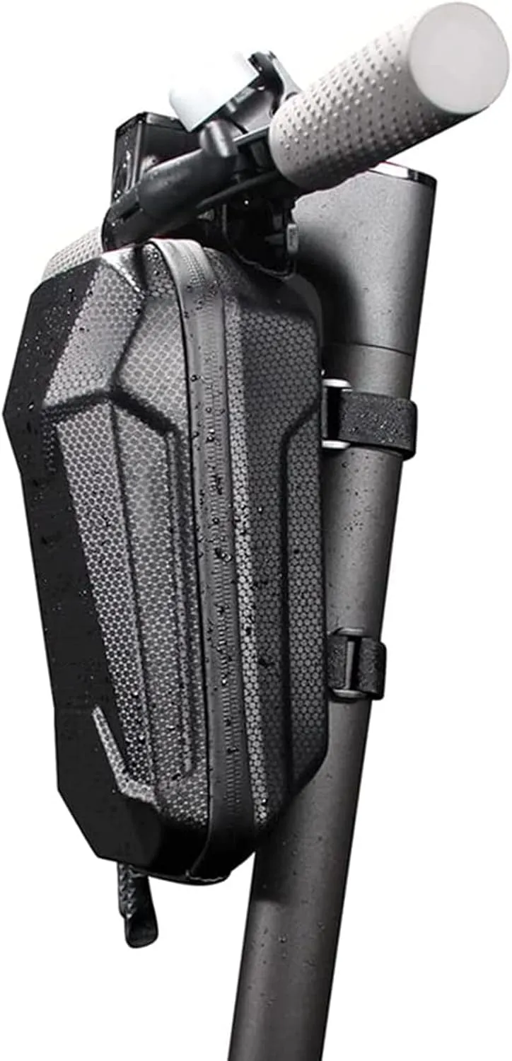 Universal Electric Scooter Handlebar Bag, Scooter Storage Bag, EVA Hard Shell Bags Waterproof Reflective Electric Scooter Storage Bag,Bicycle Bag Electric Skateboard Bike Accessories