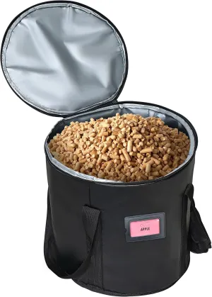 Upgraded 32LBS Pellet Grills Stay Dry Pellet Bin - Wood Pellet Storage Bag Container - Smoker Pellet Dispenser - Anti-Shock Foam Layer Reduces Wood Pellets/Charcoal Chipping