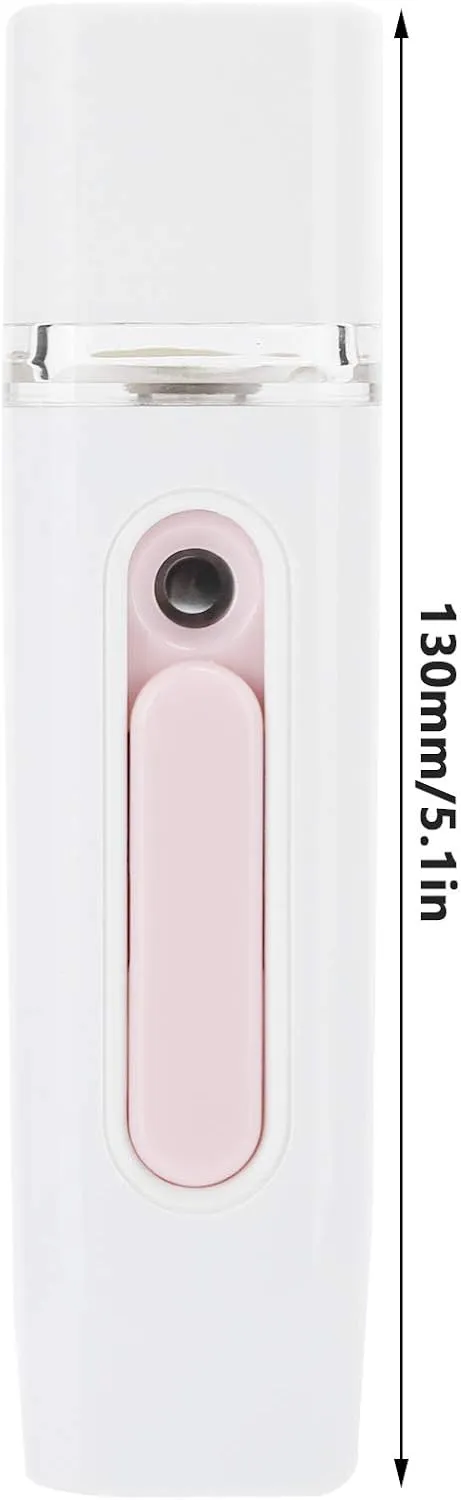 USB Mist Sprayer Humidifier Portable Handheld Moisturizing Face Sprayer 28ml Purple (White)