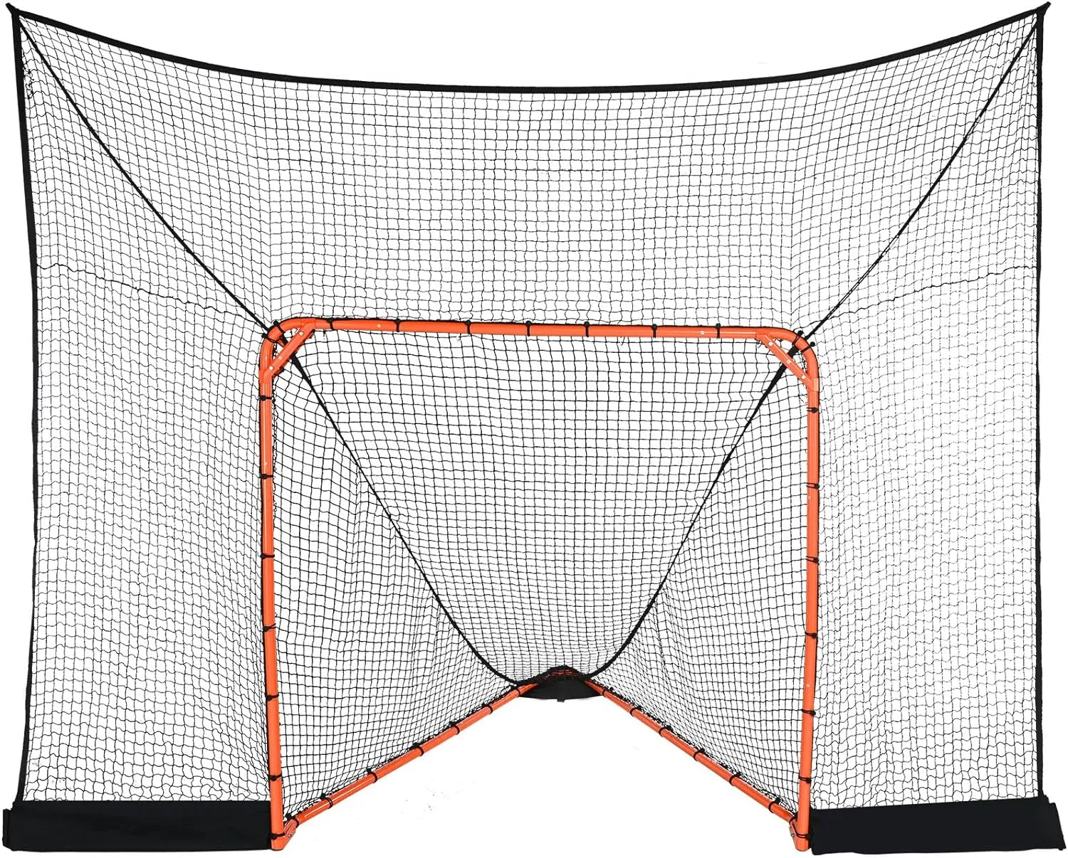 VEVOR Hockey Lacrosse Goal Net Backstop with Extended Coverage, 12'x9'Complete Accessories Training Net, Quick Easy Setup Backyard Lacrosse Equipment, Perfect for Youth Adult Training (NET ONLY)