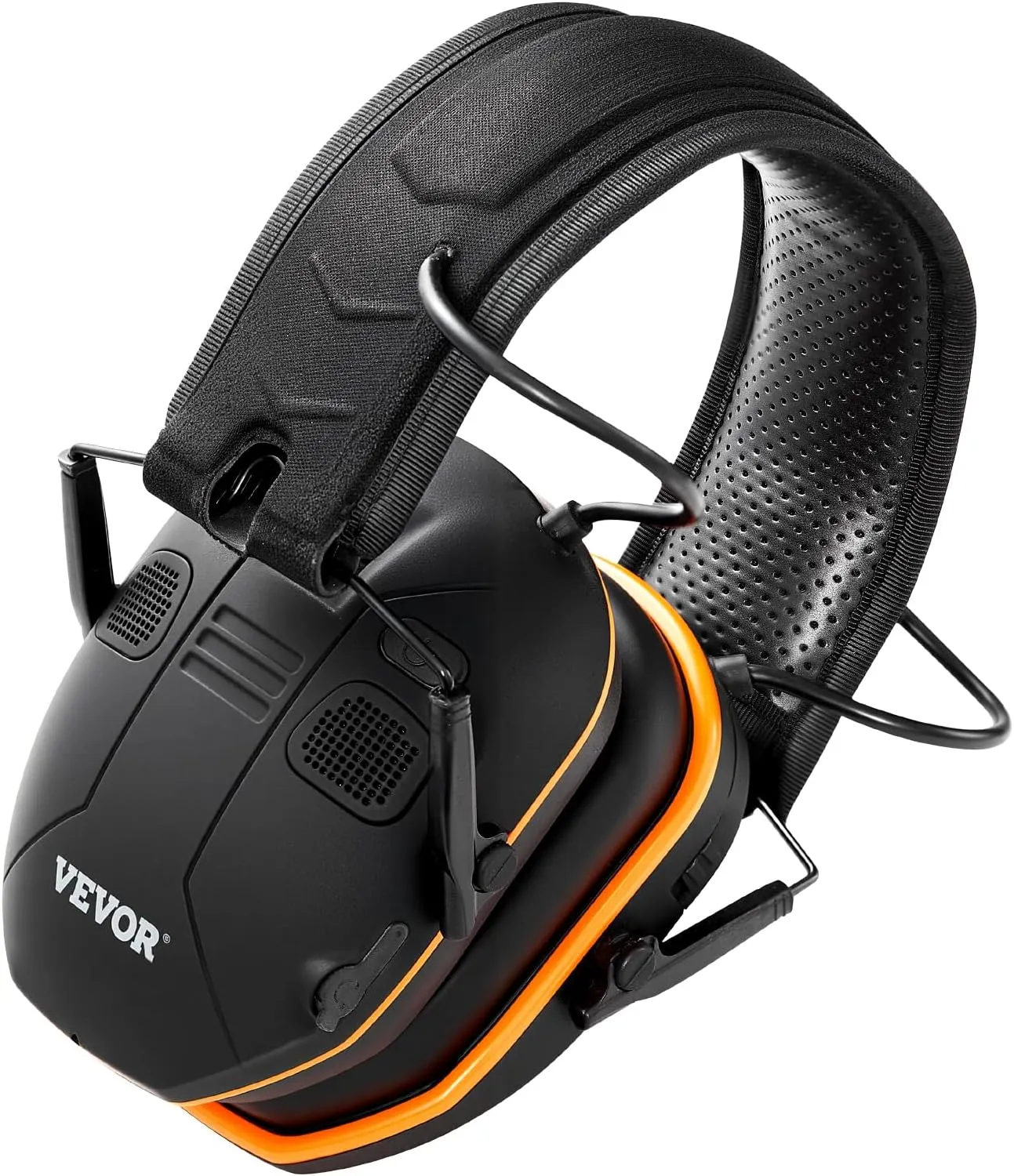 VEVOR Safety Earmuffs, Electronic Ear Muffs with 5.3 Bluetooth Technology and Sound Amplification, Noise Reduction Headphone NRR23dB, Hearing Protection Earmuffs for Shooting, Lawn Mowing and Work