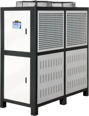 VEVOR Water Chiller 15Ton, Capacity Industrial Chiller 15Hp, Air-Cooled Water Chiller, Finned Condenser, with Micro-Computer Control, Stainless Steel Water Tank Chiller Machine for Cooling Water