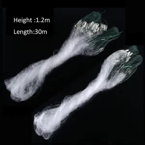 VGEBY1 Fishing Net, Durability Quality Nylon Portable Monofilament Gill Fishing Net with Float Bait Casting Mesh Trap Fishing Accessory