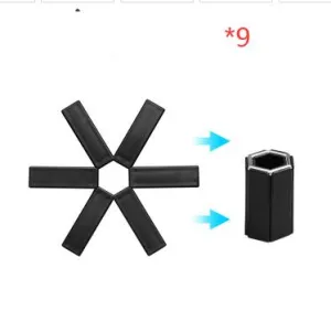 Vikbar pannmatta Robust värmebeständig ABS Värmeisolerad Anti-halk Anti-skållning Pot Underlägg för köksisoleringsdynor