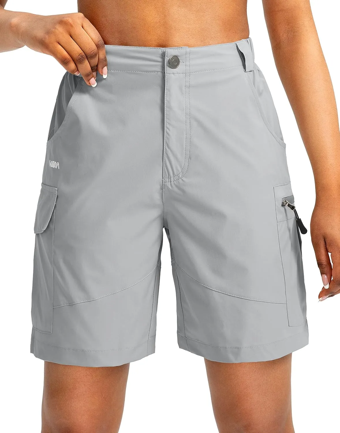 Viodia Women's 7" Hiking Cargo Shorts with Pockets Quick Dry Lightweight Shorts for Women Golf Casual Summer Shorts
