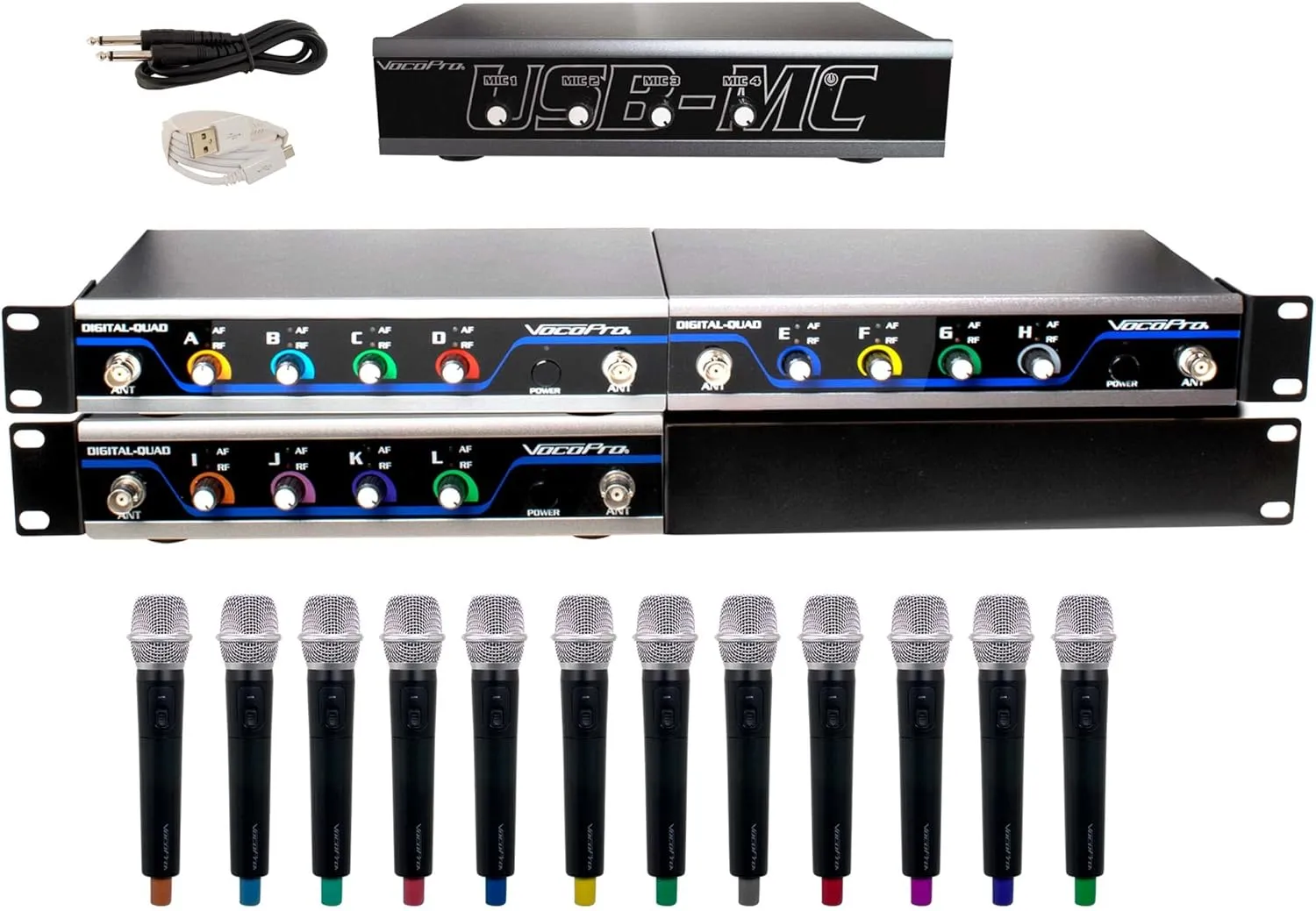 VocoPro Wireless Microphones and Transmitters (USB-Acapella 12)