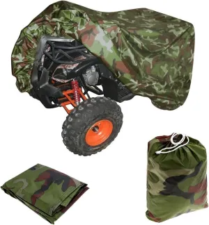 VVHOOY ATV Cover Waterproof,4 Wheeler Quad Cover Camo Compatible with Kawasaki Honda Polaris Sportsman Yamaha Arctic Cat Away from Snow Rain Sun,86x38x42inch