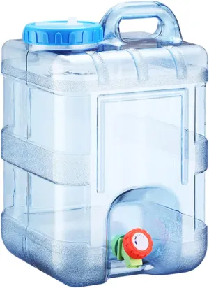 Water Container,Water Storage Containers,Portable Water Canteen,Camping Water Container,Portable Large Water Tank with Faucet,for Outdoor Camping Picnic Hiking Car Driving(7.5L,蓝色)