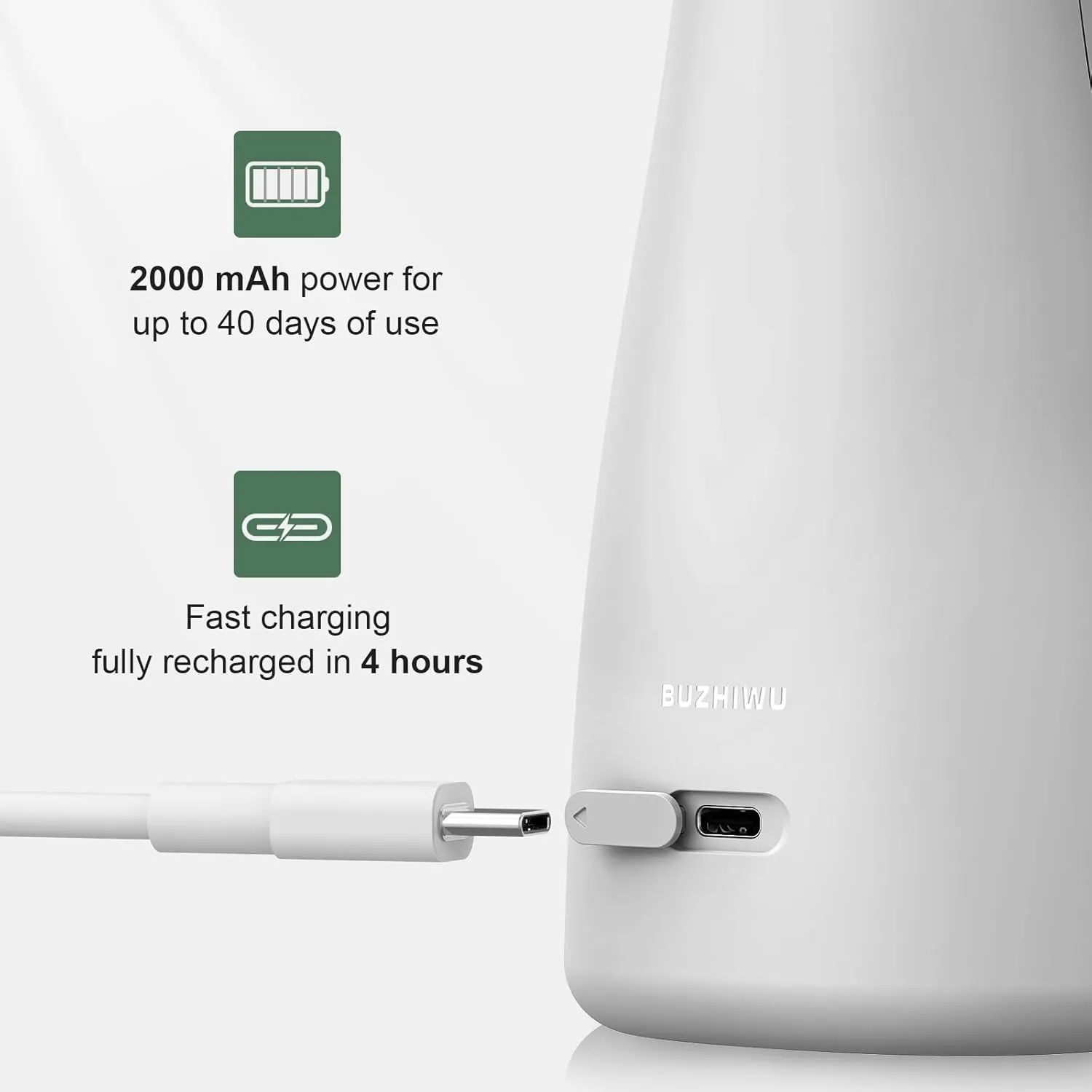 Water Dental Flosser, Protable Cordless Water Flosser with 300ML Rechargeable Travel Irrigation Cleaner, IPX7 Waterproof Electric Flossing for Teeth