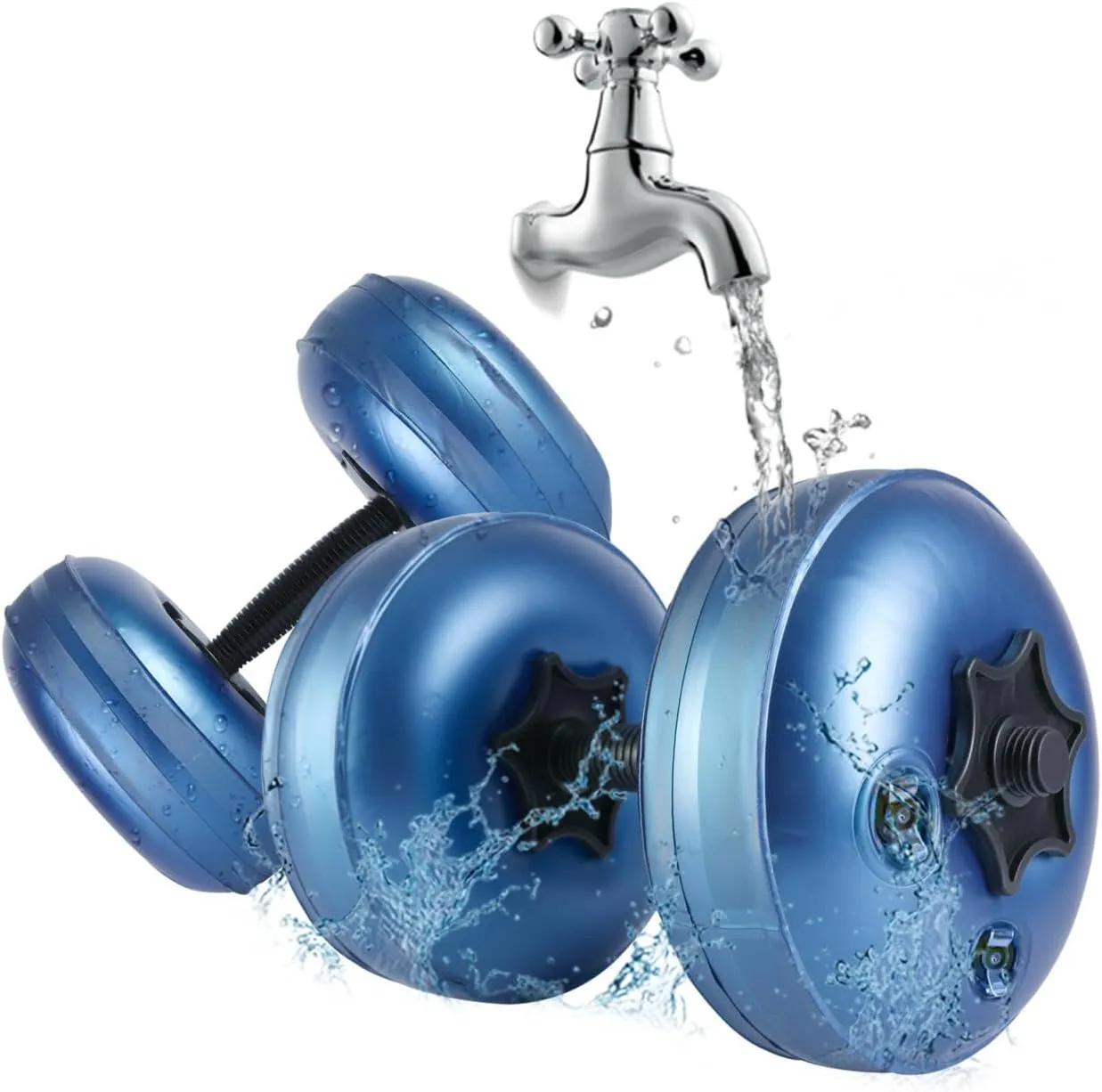 Water Filled Dumbbells Set - Water Filled Weights - Portable Travel Weights - Weights Adjustable Dumbbells - Portable Fitness Equipment - Strength Training - Fitness and Shaping